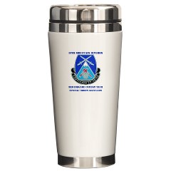 10MTN3BCTSTB - M01 - 03 - DUI - 3rd BCT - Special Troops Bn with Text - Ceramic Travel Mug