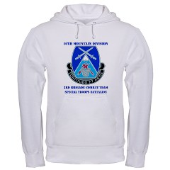 10MTN3BCTSTB - A01 - 03 - DUI - 3rd BCT - Special Troops Bn with Text - Hooded Sweatshirt