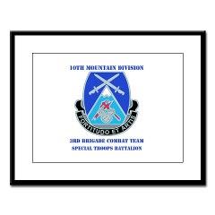 10MTN3BCTSTB - M01 - 02 - DUI - 3rd BCT - Special Troops Bn with Text - Large Framed Print - Click Image to Close