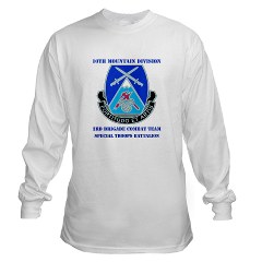 10MTN3BCTSTB - A01 - 03 - DUI - 3rd BCT - Special Troops Bn with Text - Long Sleeve T-Shirt