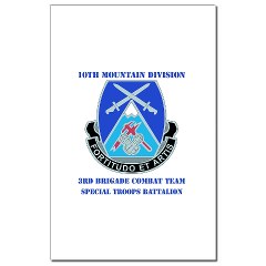 10MTN3BCTSTB - M01 - 02 - DUI - 3rd BCT - Special Troops Bn with Text - Mini Poster Print - Click Image to Close