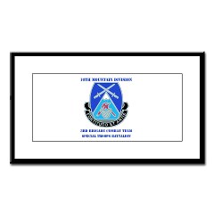 10MTN3BCTSTB - M01 - 02 - DUI - 3rd BCT - Special Troops Bn with Text - Small Framed Print - Click Image to Close