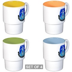 10MTN3BCTSTB - M01 - 03 - DUI - 3rd BCT - Special Troops Bn - Stackable Mug Set (4 mugs) - Click Image to Close