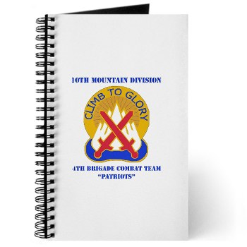 10MTN4BCTP - M01 - 02 - DUI - 4th BCT - Patriots with Text - Journal