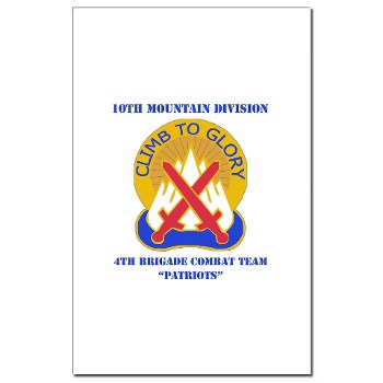 10MTN4BCTP - M01 - 02 - DUI - 4th BCT - Patriots with Text - Mini Poster Print