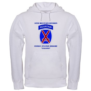 10MTNCABF - A01 - 03 - DUI - Combat Aviation Brigade - Falcons with text - Hooded Sweatshirt