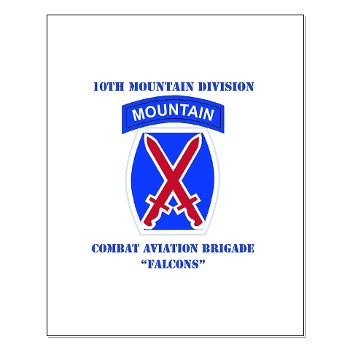 10MTNCABF - M01 - 02 - DUI - Combat Aviation Brigade - Falcons with text - Small Poster
