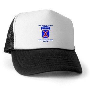 10MTNCABF - A01 - 02 - DUI - Combat Aviation Brigade - Falcons with text - Trucker Hat