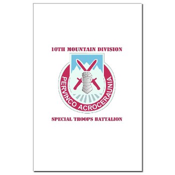10MTNDSTB - M01 - 02 - DUI - 10th Division - Special Troops Bn with Text - Mini Poster Print