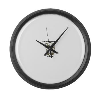 10SFGA - M01 - 03 - 10th Special Force Group (Airborne) with Text - Large Wall Clock
