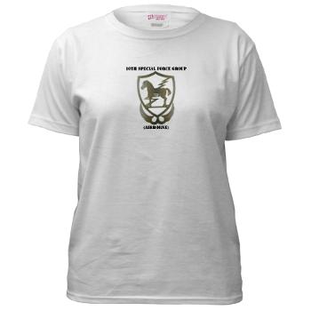 10SFGA - A01 - 04 - 10th Special Force Group (Airborne) with Text - Women's T-Shirt