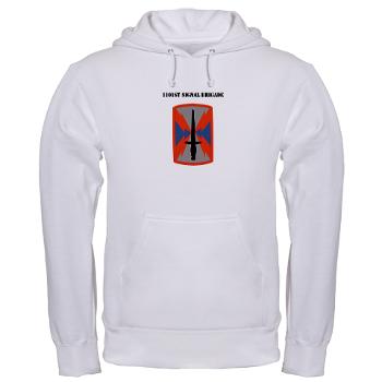 1101SB - A01 - 03 - 1101st Signal Brigade with Text - Hooded Sweatshirt