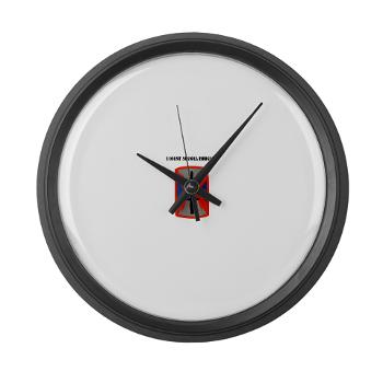 1101SB - M01 - 03 - 1101st Signal Brigade with Text - Large Wall Clock