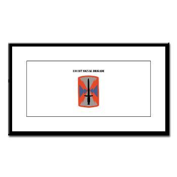 1101SB - M01 - 02 - 1101st Signal Brigade with Text - Small Framed Print