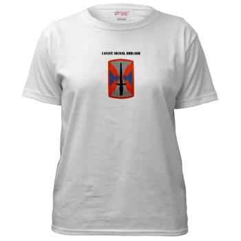 1101SB - A01 - 04 - 1101st Signal Brigade with Text - Women's T-Shirt
