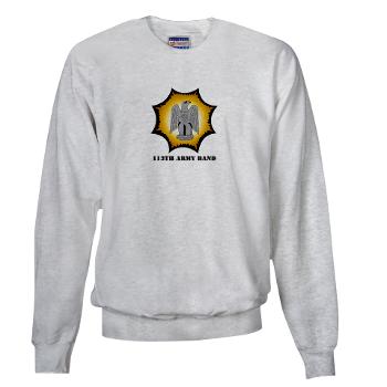 113AB - A01 - 03 - 113th Army Band with Text - Sweatshirt