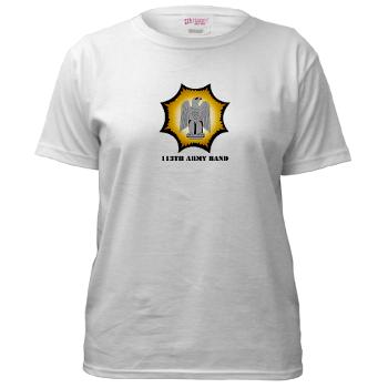 113AB - A01 - 04 - 113th Army Band with Text - Women's T-Shirt