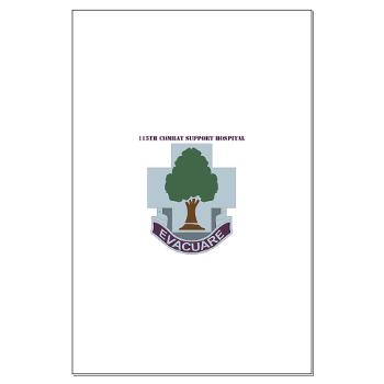 115CSH - M01 - 02 - DUI - 115th Combat Support Hospital with Text - Large Poster
