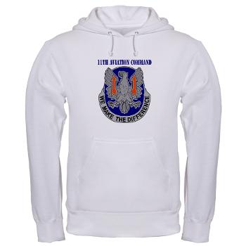 11AC - A01 - 03 - DUI - 11th Aviation Command with text - Hooded Sweatshirt - Click Image to Close