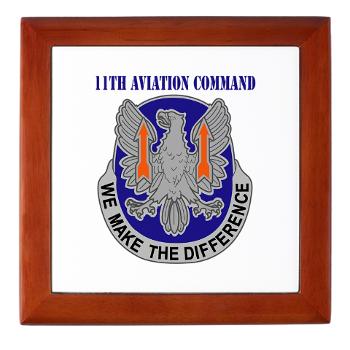 11AC - M01 - 03 - DUI - 11th Aviation Command with text - Keepsake Box - Click Image to Close