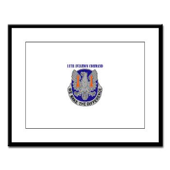 11AC - M01 - 02 - DUI - 11th Aviation Command with text - Large Framed Print - Click Image to Close