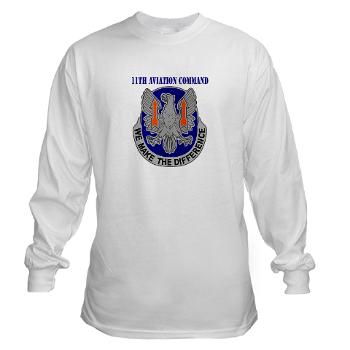11AC - A01 - 03 - DUI - 11th Aviation Command with text - Long Sleeve T-Shirt