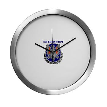 11AC - M01 - 03 - DUI - 11th Aviation Command with text -Modern Wall Clock - Click Image to Close