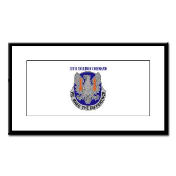 11AC - M01 - 02 - DUI - 11th Aviation Command with text - Small Framed Print