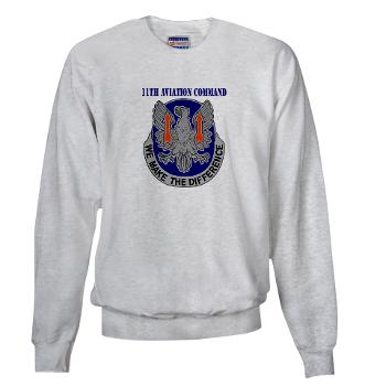 11AC - A01 - 03 - DUI - 11th Aviation Command with text - Sweatshirt - Click Image to Close