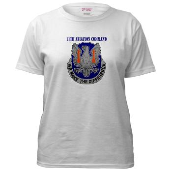 11AC - A01 - 04 - DUI - 11th Aviation Command with text - Women's T-Shirt - Click Image to Close