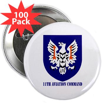 11AC - M01 - 01 - SSI - 11th Aviation Command with text - 2.25" Button (100 pack)