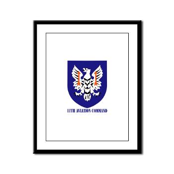 11AC - M01 - 02 - SSI - 11th Aviation Command with text - Framed Panel Print