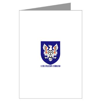 11AC - M01 - 02 - SSI - 11th Aviation Command with text - Greeting Cards (Pk of 10) - Click Image to Close