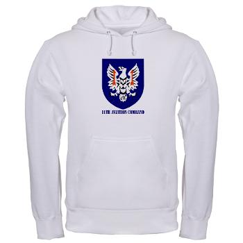11AC - A01 - 03 - SSI - 11th Aviation Command with text - Hooded Sweatshirt