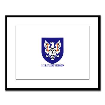 11AC - M01 - 02 - SSI - 11th Aviation Command with text - Large Framed Print