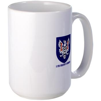 11AC - M01 - 03 - SSI - 11th Aviation Command with text - Large Mug