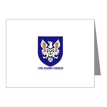 11AC - M01 - 02 - SSI - 11th Aviation Command with text - Note Cards (Pk of 20)