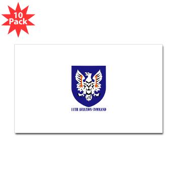 11AC - M01 - 01 - SSI - 11th Aviation Command with text - Sticker (Rectangle 10 pk) - Click Image to Close