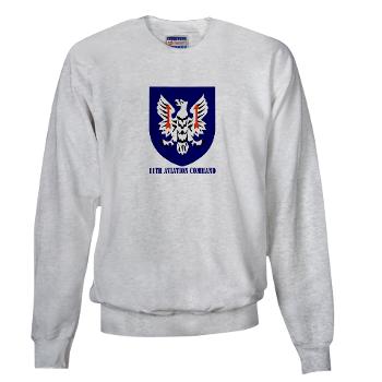 11AC - A01 - 03 - SSI - 11th Aviation Command with text - Sweatshirt - Click Image to Close
