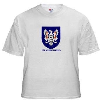 11AC - A01 - 04 - SSI - 11th Aviation Command with text - White T-Shirt