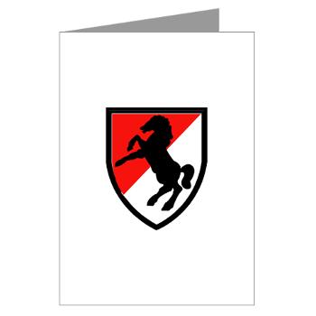 11ACR - M01 - 02 - SSI - 11th Armored Cavalry Regiment - Greeting Cards (Pk of 10)