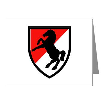 11ACR - M01 - 02 - SSI - 11th Armored Cavalry Regiment - Note Cards (Pk of 20)