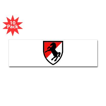 11ACR - M01 - 01 - SSI - 11th Armored Cavalry Regiment - Sticker (Bumper 10 pk)