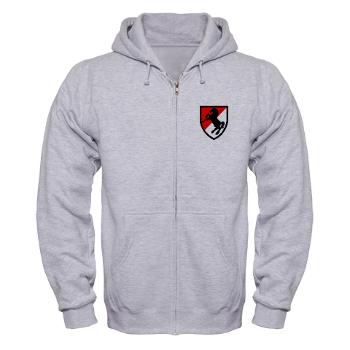 11ACR - A01 - 03 - SSI - 11th Armored Cavalry Regiment - Zip Hoodie - Click Image to Close