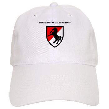 11ACR - A01 - 01 - SSI - 11th Armored Cavalry Regiment with Text - Cap