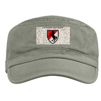 11ACR - A01 - 01 - SSI - 11th Armored Cavalry Regiment with Text - Military Cap