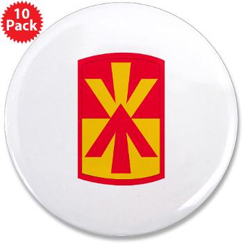 11ADAB - M01 - 01 - SSI - 11th Air Defense Artillery Brigade with Text - 3.5" Button (10 pack)