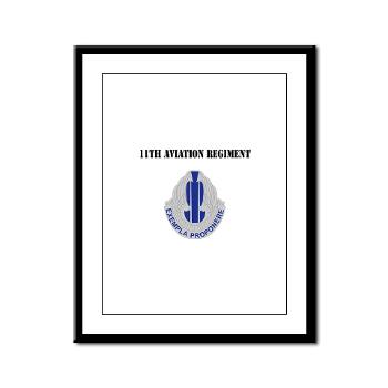 11AR - M01 - 02 - DUI - 11th Aviation Regiment with Text - Framed Panel Print - Click Image to Close