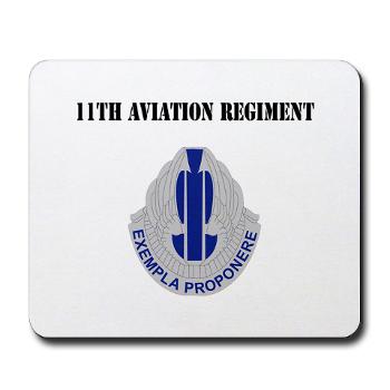 11AR - M01 - 03 - DUI - 11th Aviation Regiment with Text - Mousepad