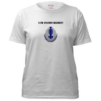 11AR - A01 - 04 - DUI - 11th Aviation Regiment with Text - Women's T-Shirt
